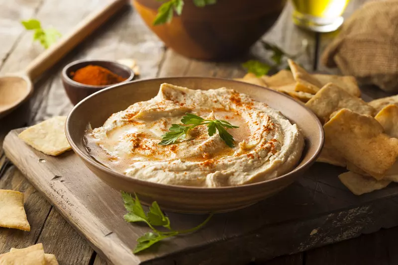 bowl of hummus